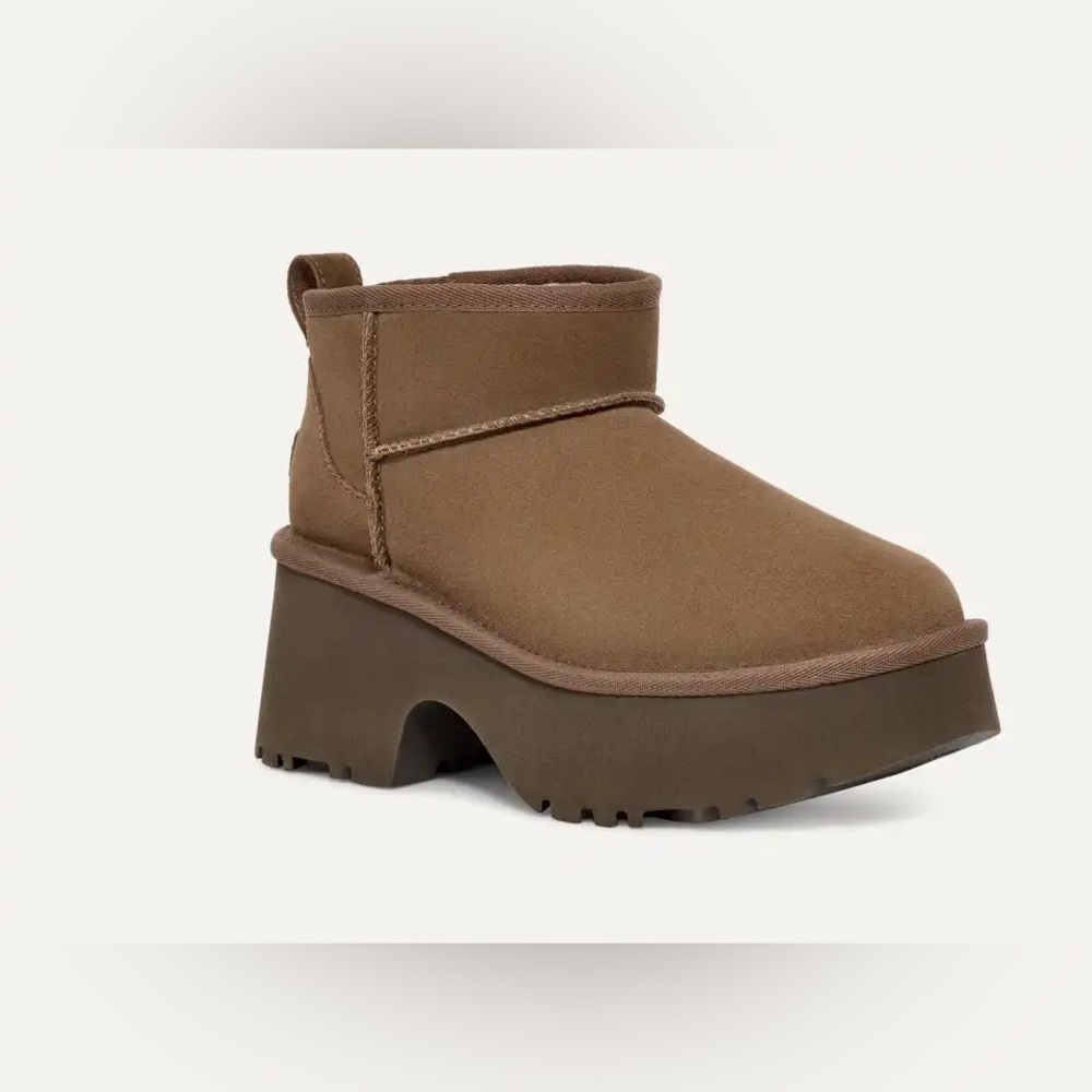 UGG Classic Ultra Mini New Heights Hickory Suede New Without Box